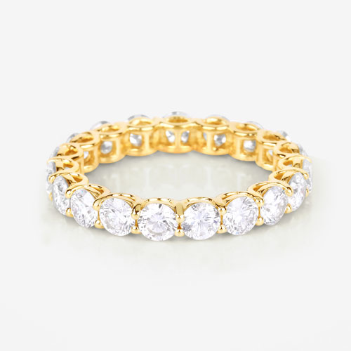 3.00 Carat Lab Grown Diamond 14K Yellow Gold Ring