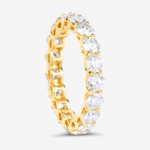 3.00 Carat Lab Grown Diamond 14K Yellow Gold Ring