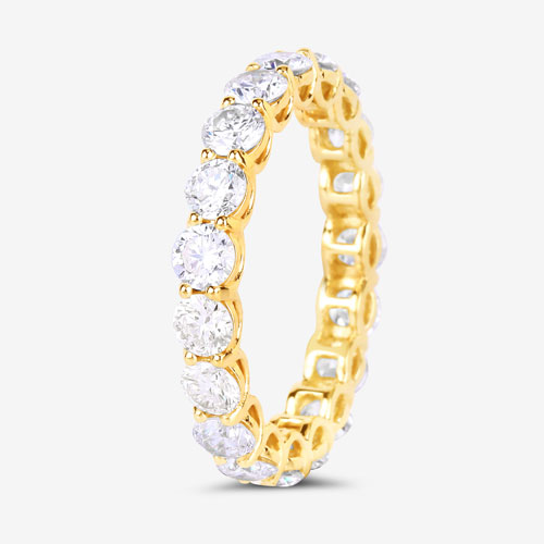 3.00 Carat Lab Grown Diamond 14K Yellow Gold Ring