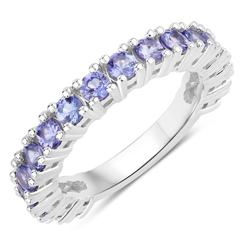 Tanzanite-1.70 Carat Genuine Tanzanite .925 Sterling Silver Ring