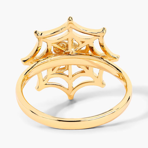 0.10 Carat Genuine Citrine .925 Sterling Silver Ring