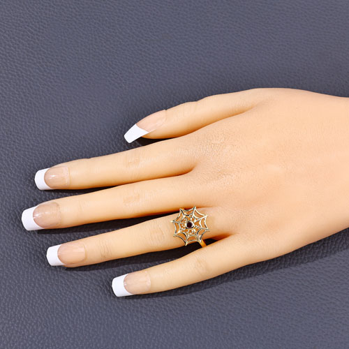 0.12 Carat Genuine Garnet .925 Sterling Silver Ring