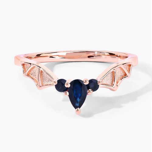 0.29 Carat Genuine Blue Sapphire .925 Sterling Silver Ring