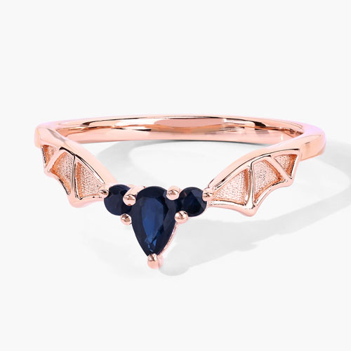 0.29 Carat Genuine Blue Sapphire .925 Sterling Silver Ring