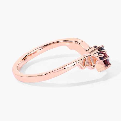 0.33 Carat Genuine Garnet .925 Sterling Silver Ring