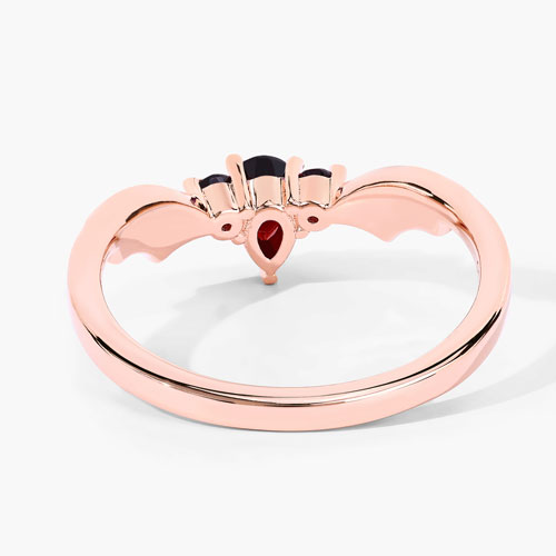 0.33 Carat Genuine Garnet .925 Sterling Silver Ring