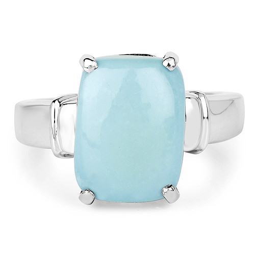 4.57 Carat Genuine Turquoise .925 Sterling Silver Ring