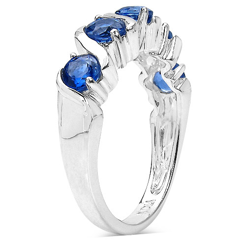 1.90 Carat Genuine Kaynite .925 Sterling Silver Ring