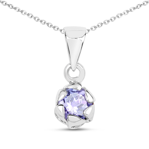 1.40 Carat Genuine Tanzanite .925 Sterling Silver 3 Piece Jewelry Set (Ring, Earrings, and Pendant w/ Chain)