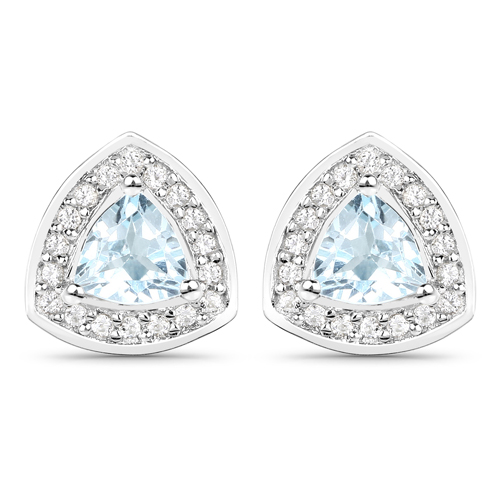 ctw 5 MM 10k Gold Round White-Topaz and Diamond Fancy Filigree Stud Earrings with Post with Friction Back 0.96 Carat