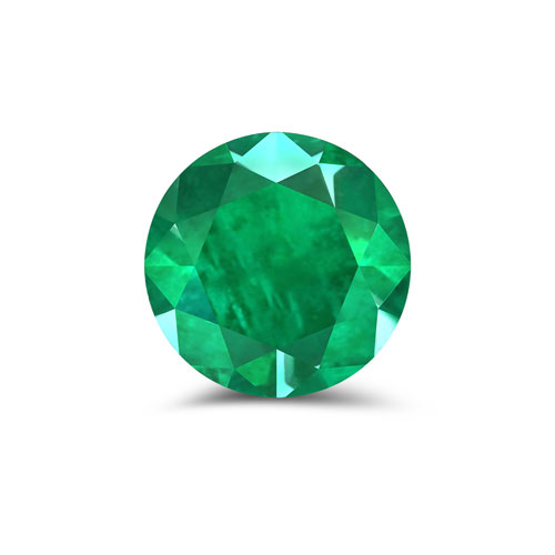 Emerald-Zambian Emerald Round 8.00mm
